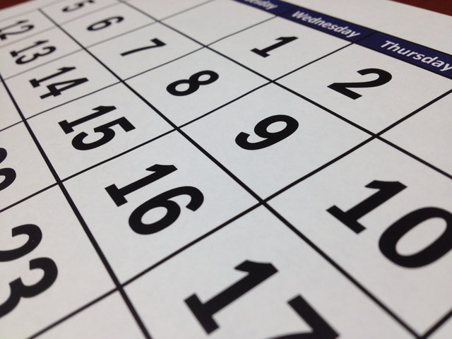 Damit du die 21 Tage Regel vom Lebensplan einhalten kannst, ist ein Kalender sehr wichtig